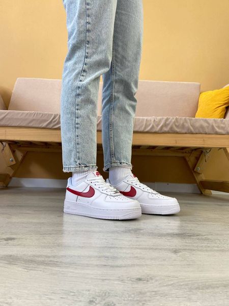 Nike Air Force 1 Low White Team Red G165-Білий-41 фото