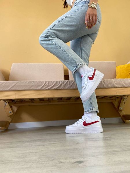 Nike Air Force 1 Low White Team Red G165-Білий-41 фото