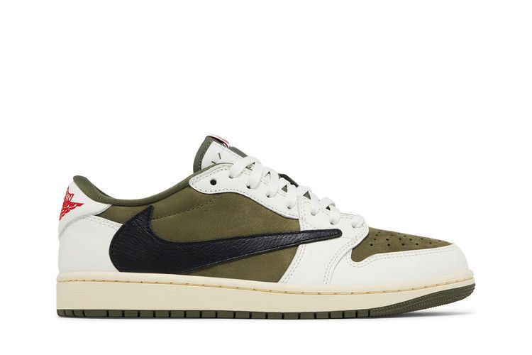 Travis Scott x Air Jordan 1 Retro Low OG SP 'Reverse Olive / Medium Olive' DM7866 200 фото