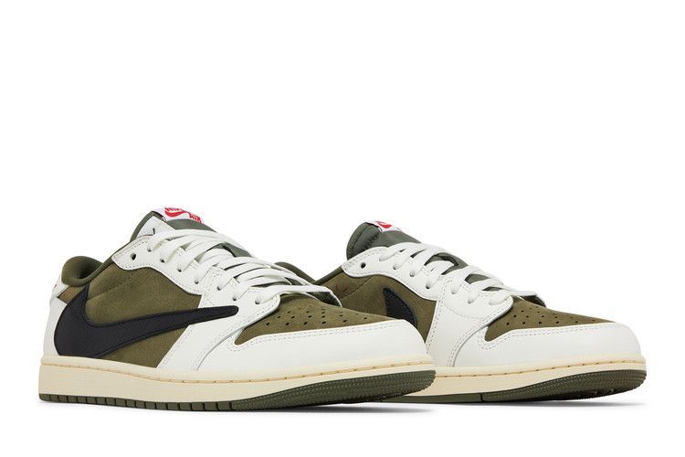 Travis Scott x Air Jordan 1 Retro Low OG SP 'Reverse Olive / Medium Olive' DM7866 200 фото