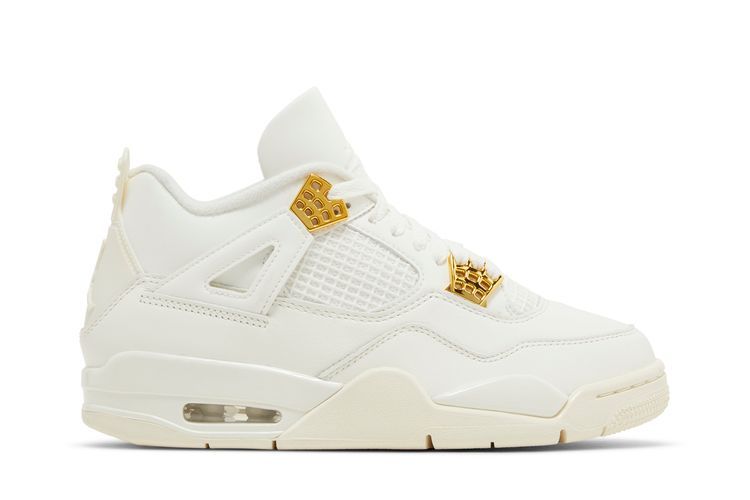 Wmns Air Jordan 4 Retro 'Metallic Gold' AQ9129 170 фото