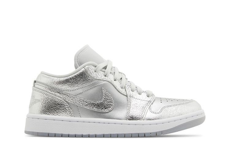 Wmns Air Jordan 1 Low SE 'Metallic Silver' FN5030 001 фото