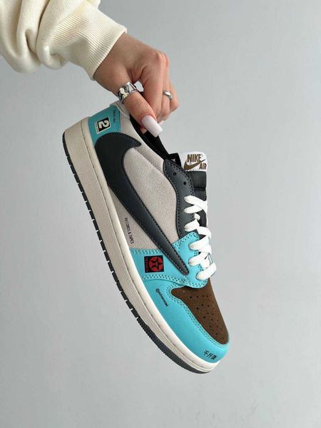 Nike x Travis Scott x Air Jordan 1 Low Og Sp Jackboys Joint BMW G264-Світло-блакитний-43 фото