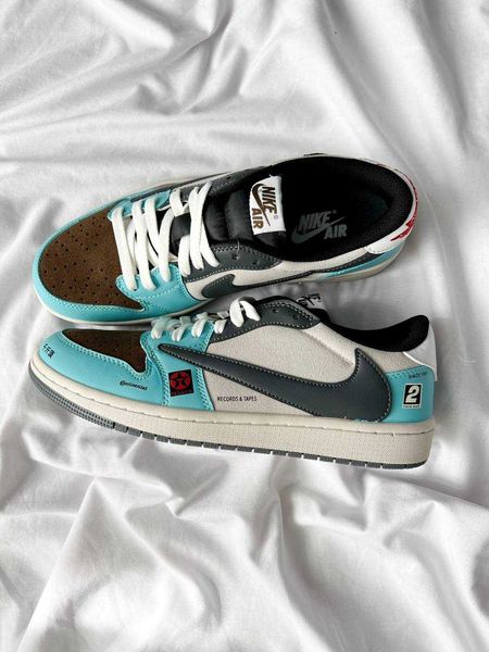 Nike x Travis Scott x Air Jordan 1 Low Og Sp Jackboys Joint BMW G264-Світло-блакитний-43 фото