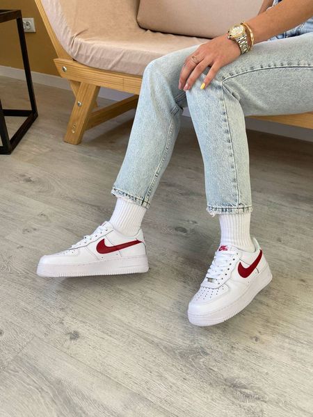 Nike Air Force 1 Low White Team Red G165-Білий-36 фото