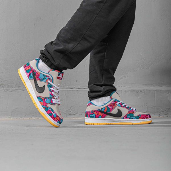 Nike sb dunk low pro parra abstract art (2021) dh7695-600 G360-Рожевий-36 фото