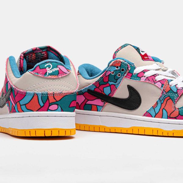 Nike sb dunk low pro parra abstract art (2021) dh7695-600 G360-Рожевий-36 фото