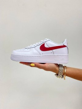 Nike Air Force 1 Low White Team Red G165-Білий-41 фото