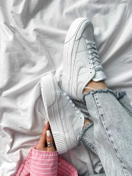 Nike Wmns Court Legacy Lift 'Triple White' G252-Білий-36 фото