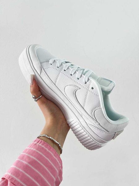 Nike Wmns Court Legacy Lift 'Triple White' G252-Білий-36 фото