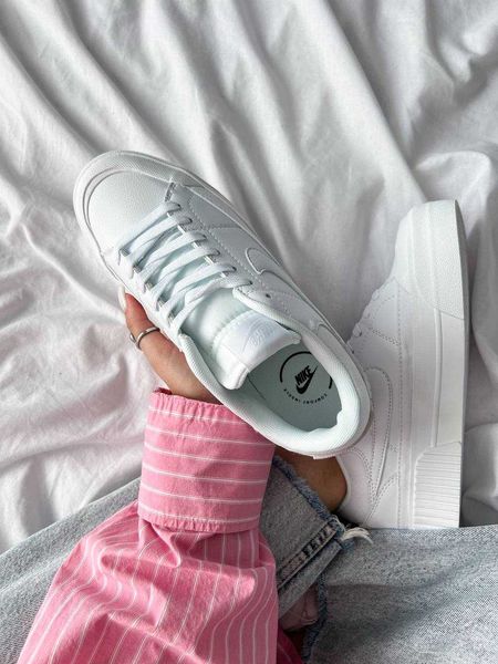 Nike Wmns Court Legacy Lift 'Triple White' G252-Білий-36 фото