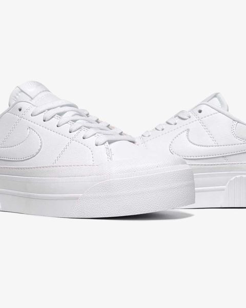 Nike Wmns Court Legacy Lift 'Triple White' G252-Білий-36 фото