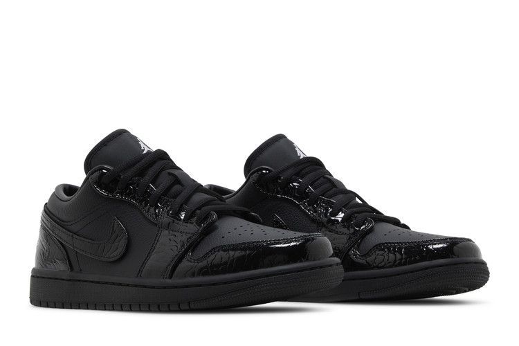 Wmns Air Jordan 1 Low SE 'Black Croc' HJ7743 010 фото