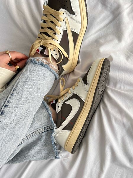 Travis Scott x Air Jordan 1 OG Low Reverse Mocha G303-Біло-коричневий-45 фото