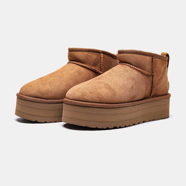 UGG Women'S Classic Ultra Mini Platform Bootie G461-Коричневий-36 фото