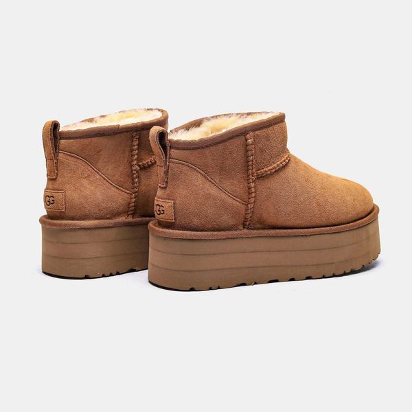 UGG Women'S Classic Ultra Mini Platform Bootie G461-Коричневий-36 фото