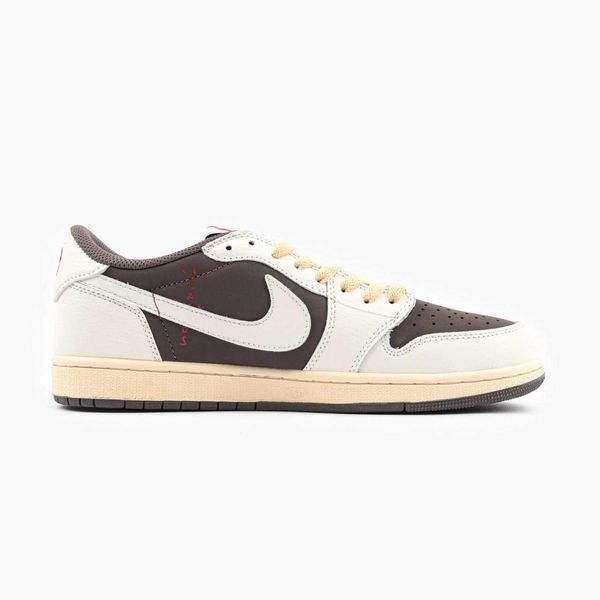 Travis Scott x Air Jordan 1 OG Low Reverse Mocha G303-Біло-коричневий-45 фото