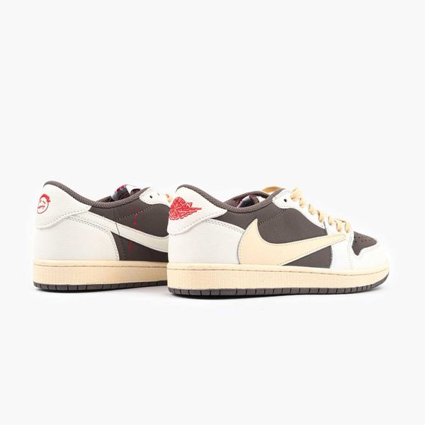 Travis Scott x Air Jordan 1 OG Low Reverse Mocha G303-Біло-коричневий-45 фото