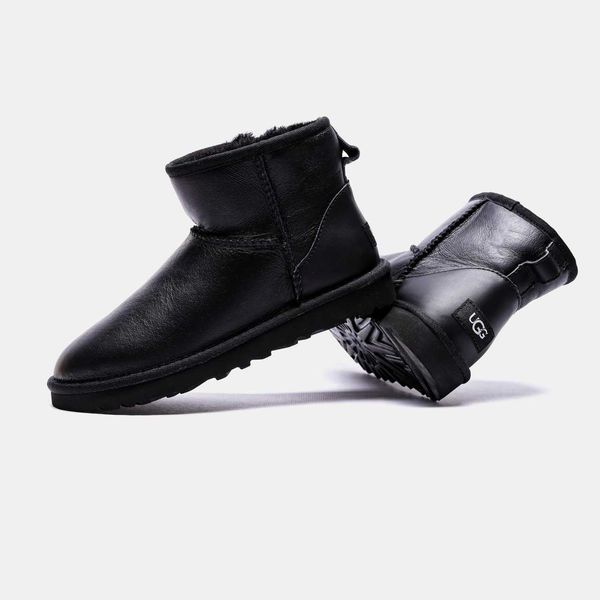 Ugg Ultra Mini Black ( шкіра ) G469-Чорний-36 фото