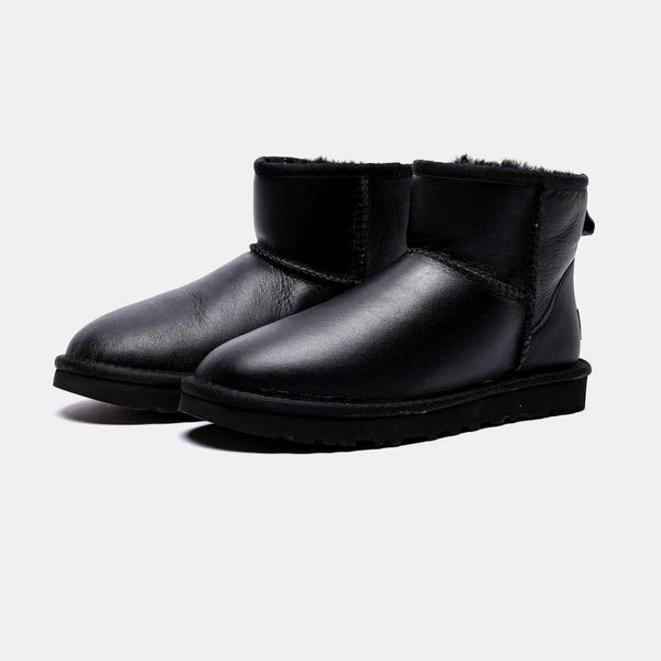 Ugg Ultra Mini Black ( шкіра ) G469-Чорний-36 фото