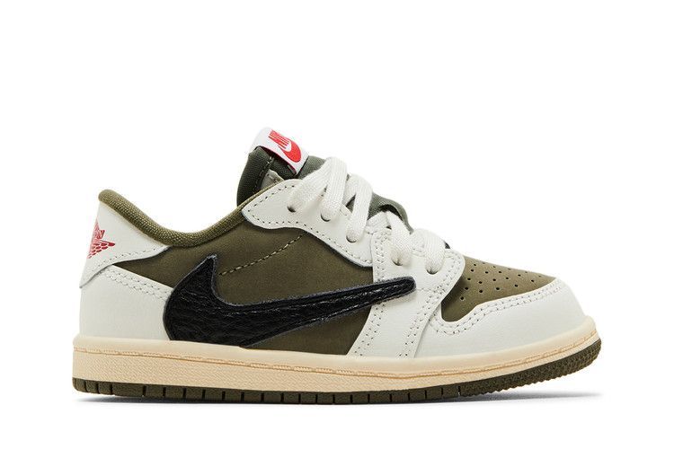 Travis Scott x Air Jordan 1 Retro Low OG SP TD 'Reverse Olive / Medium Olive' DO5441 200 фото