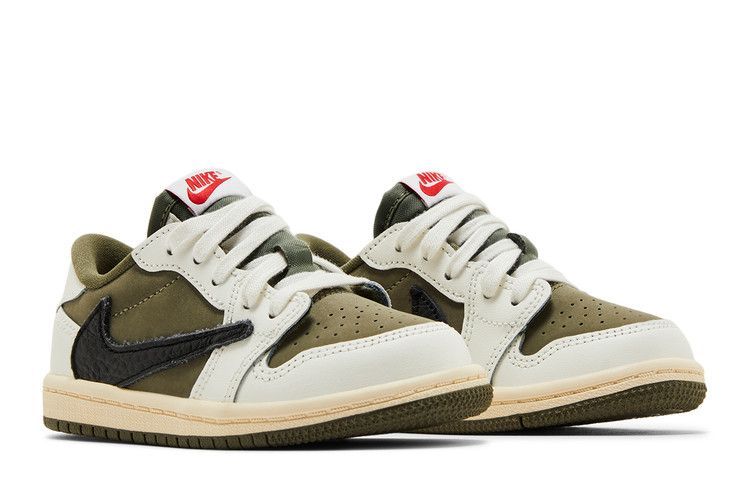 Travis Scott x Air Jordan 1 Retro Low OG SP TD 'Reverse Olive / Medium Olive' DO5441 200 фото