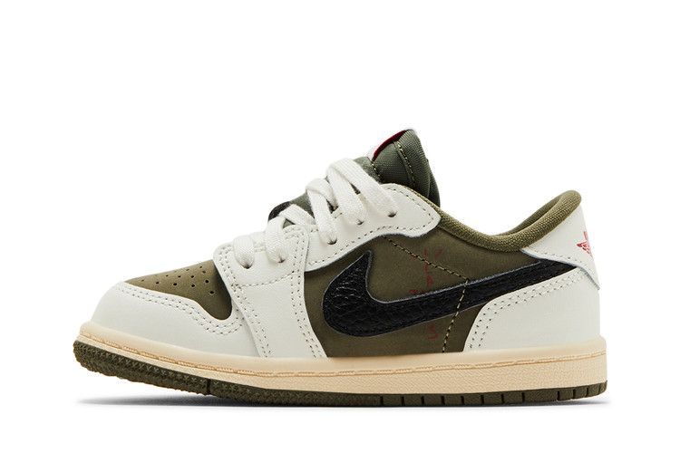 Travis Scott x Air Jordan 1 Retro Low OG SP TD 'Reverse Olive / Medium Olive' DO5441 200 фото