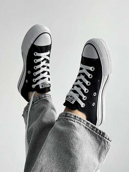 Converse Wmns Chuck Taylor All Star Lift Ox 'Black White' G510-Чорний-36 фото