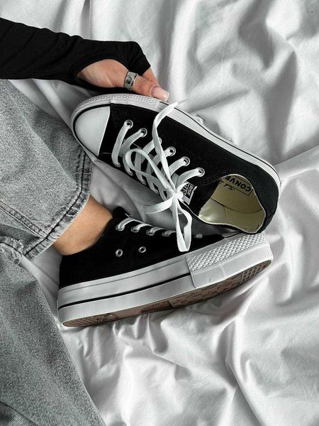 Converse Wmns Chuck Taylor All Star Lift Ox 'Black White' G510-Чорний-36 фото