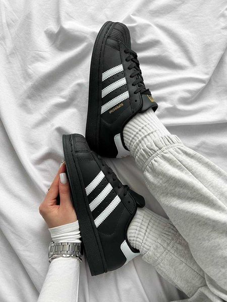 Adidas Superstar 'Core Black White' G225-Чорний-36 фото