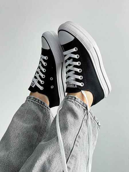 Converse Wmns Chuck Taylor All Star Lift Ox 'Black White' G510-Чорний-36 фото