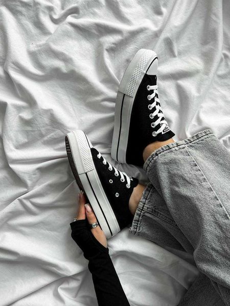 Converse Wmns Chuck Taylor All Star Lift Ox 'Black White' G510-Чорний-36 фото