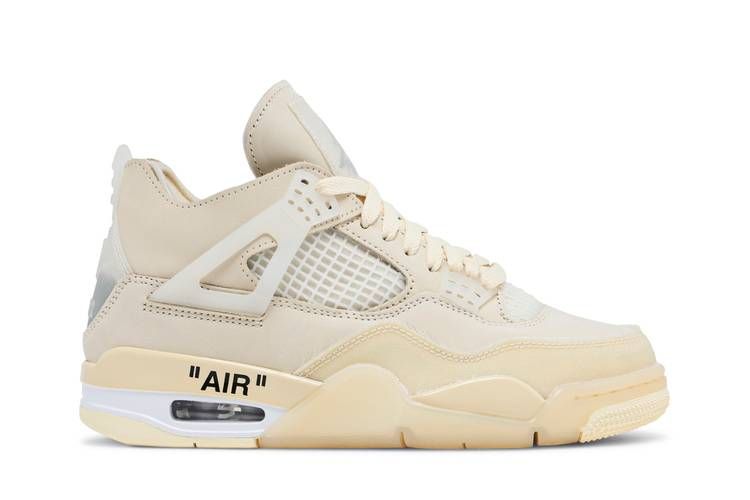 Off-White x Wmns Air Jordan 4 Retro SP 'Sail' CV9388 100 фото