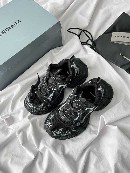 "Balenciaga 3XL Sneaker 'Worn-Out - Black White " G357-Чорний-36 фото