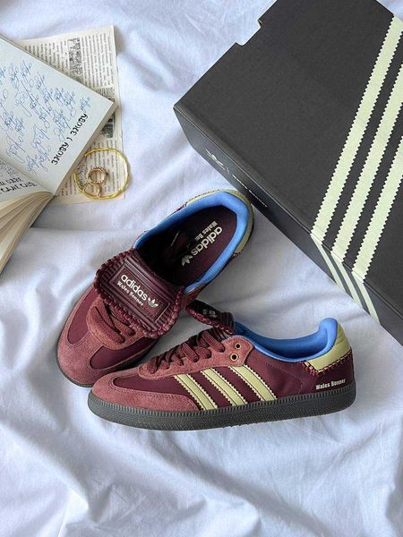 Adidas Wales Bonner x Samba Nylon 'Fox Brown' G228-Бордовий-36 фото