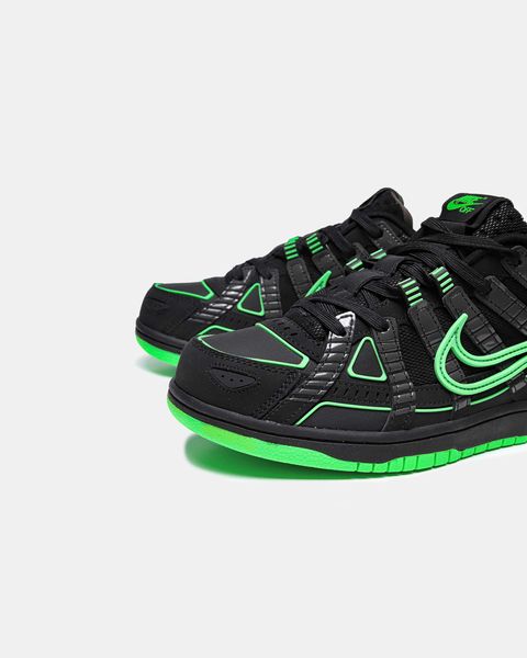 Кросівки OFF-WHITE X NIKE AIR RUBBER DUNK GREEN STRIKE Offnr01-Зелений-36 фото