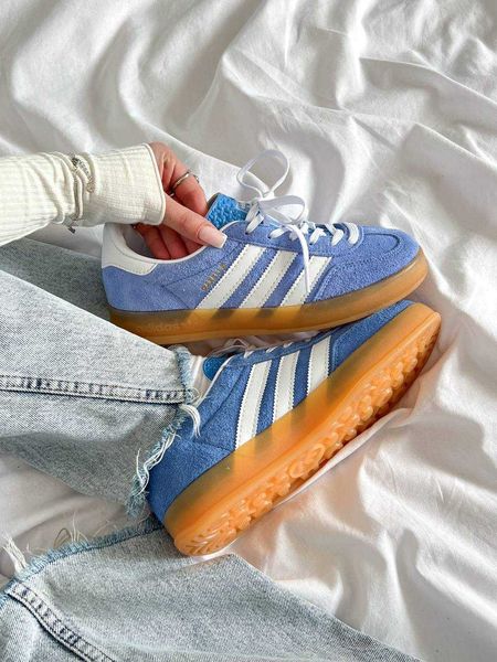 Adidas Wmns Gazelle Indoor 'Blue Fusion Gum' G485-Голубий-36 фото