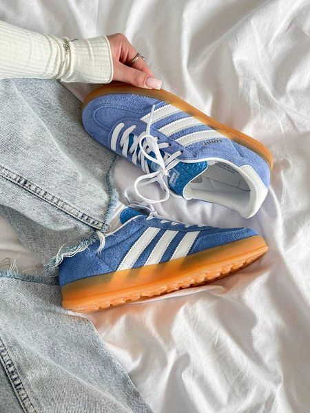 Adidas Wmns Gazelle Indoor 'Blue Fusion Gum' G485-Голубий-36 фото