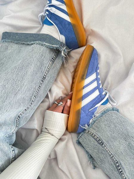 Adidas Wmns Gazelle Indoor 'Blue Fusion Gum' G485-Голубий-36 фото