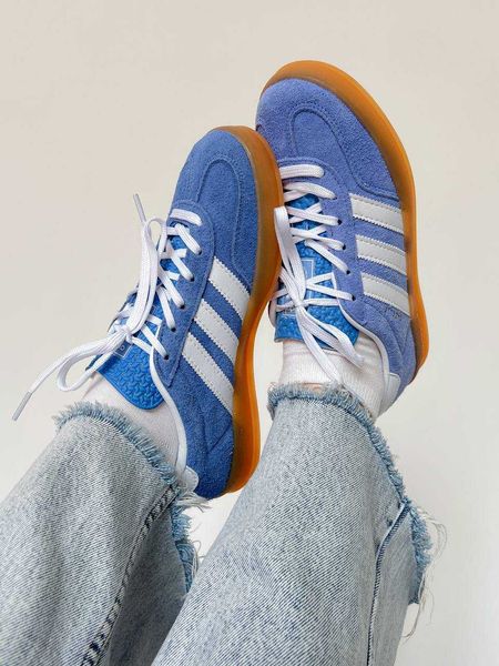 Adidas Wmns Gazelle Indoor 'Blue Fusion Gum' G485-Голубий-36 фото