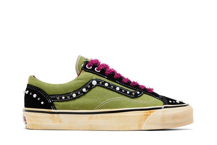 SATOSHI NAKAMOTO x Old Skool 36 'Pearlized Army' SATOSHI OS BLKGRN фото